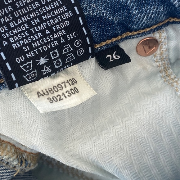 7 For All Mankind jeans Luxe Vintage Ankle Skinny Flora Beaded Fringe 26 - Picture 15 of 15